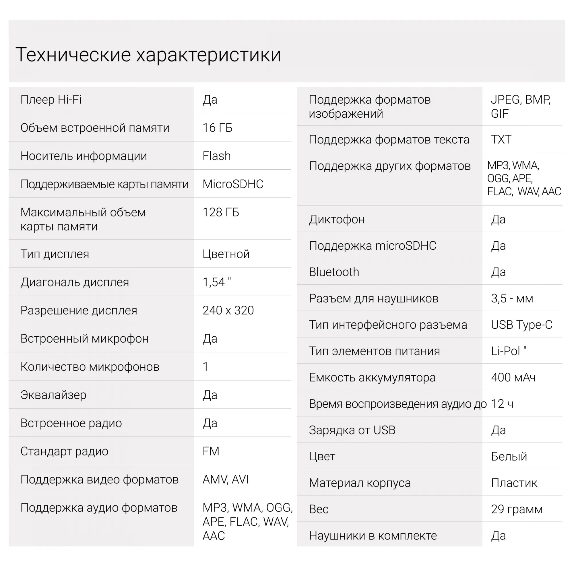 Плеер Hi-Fi Flash Digma T5 16Gb белый/1.54"/FM/microSDHC