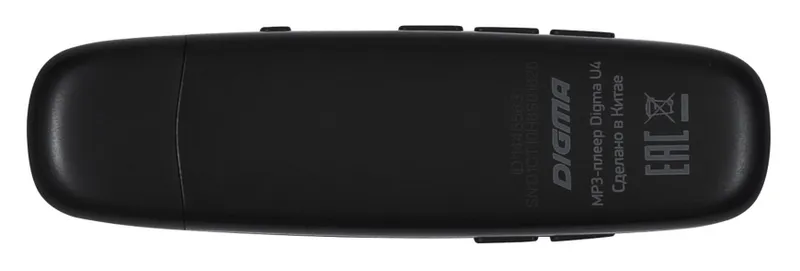 Плеер Flash Digma U4 8Gb черный/0.91"/FM/microSDHC