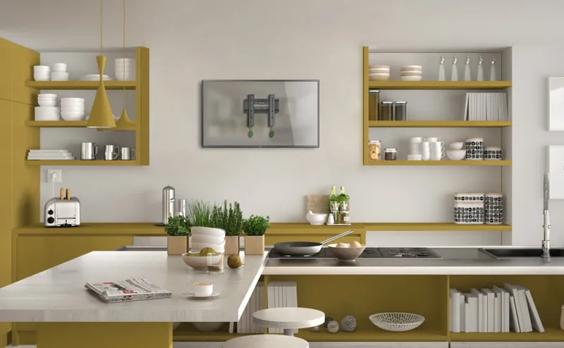 Кронштейн для телевизора Onkron FM1 черный 17"-43" макс.30кг настенный фиксированный