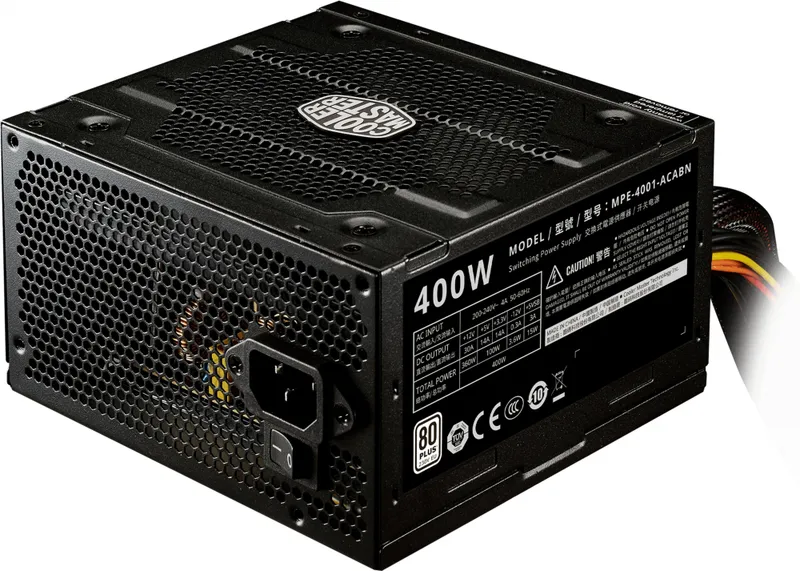 Блок питания Cooler Master ATX 400W Elite V4 80+ (20+4pin) APFC 120mm fan 3xSATA RTL
