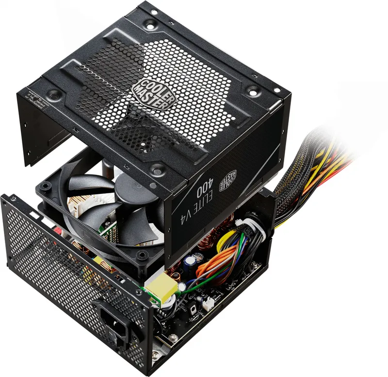Блок питания Cooler Master ATX 400W Elite V4 80+ (20+4pin) APFC 120mm fan 3xSATA RTL