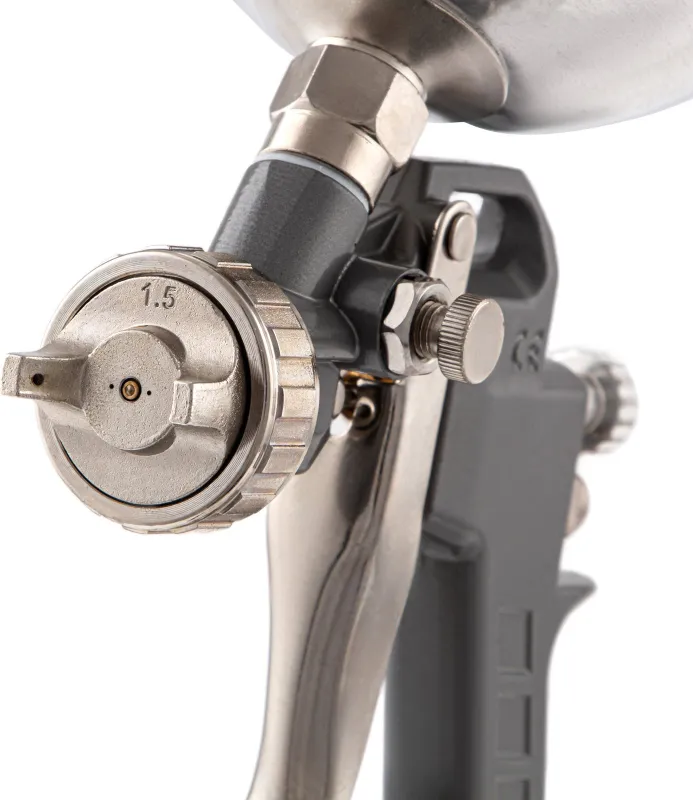 Краскораспылитель Matrix 57315 230л/мин соп.:1.8мм бак:1л серебристый