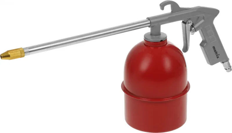 Пистолет промывочный Matrix 57340 230л/мин бак:0.8л оранжевый/серебристый