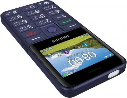 Мобильный телефон Philips E207 Xenium 32Mb синий моноблок 2Sim 2.31" 240x320 Nucleus 0.08Mpix GSM900/1800 FM microSD max32Gb