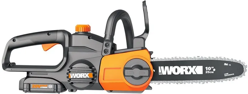 Цепная пила Worx WG322E аккум. дл.шины:10" (25cm) 1аккум. 2Ач ЗУ
