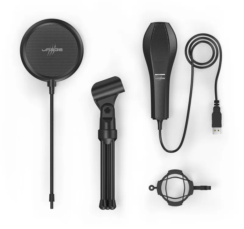 Микрофон проводной Hama Stream 400 Plus 2м черный