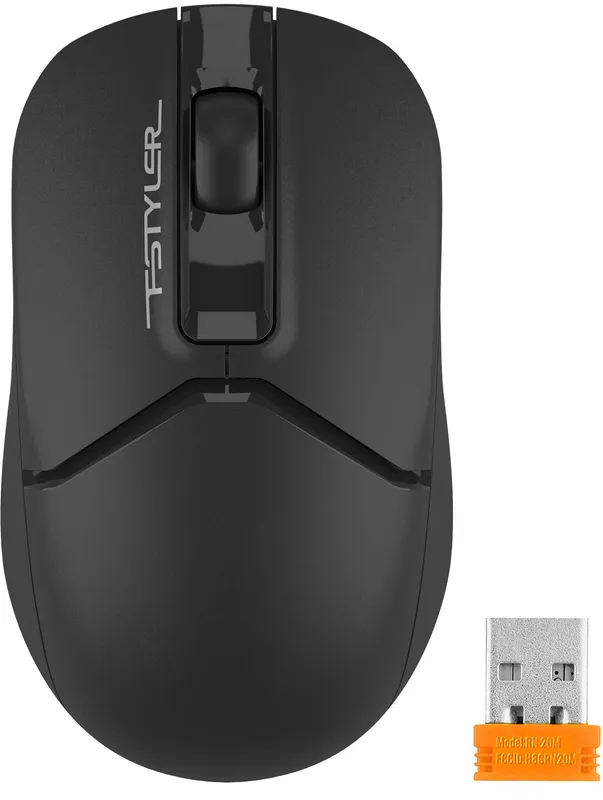 Мышь A4Tech Fstyler FG12 черный оптическая (1200dpi) беспроводная USB (3but)
