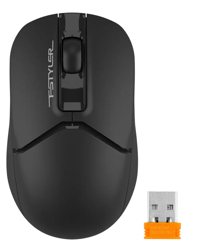 Мышь A4Tech Fstyler FG12S черный оптическая (1200dpi) silent беспроводная USB (3but)