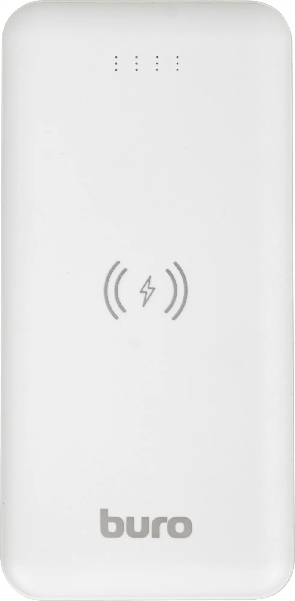 Мобильный аккумулятор Buro BPW10E 10000mAh 2A беспров.зар. белый (BPW10E10PWT)