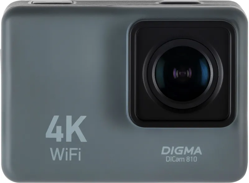 Экшн-камера Digma DiCam 810 серый