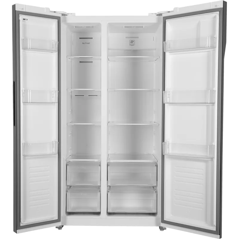 Холодильник Hyundai CS5003F белое стекло (двухкамерный)