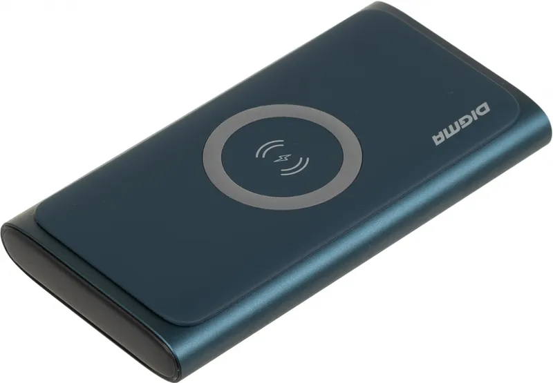 Мобильный аккумулятор Digma DGPQ10G 10000mAh QC3.0/PD3.0 3A беспров.зар. синий (DGPQ10G22CBL)