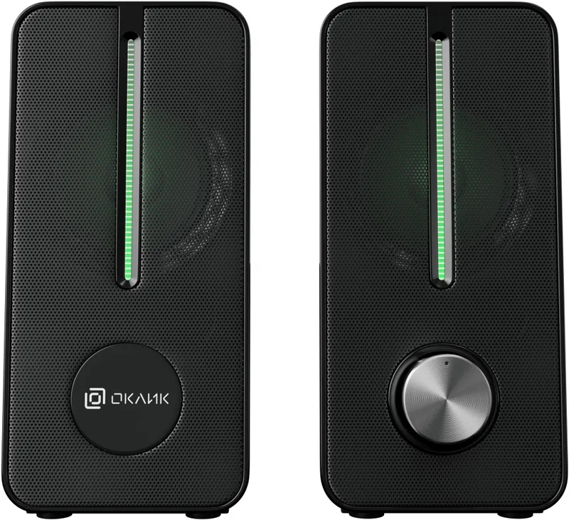 Колонки Оклик OK-120 2.0 черный 6Вт