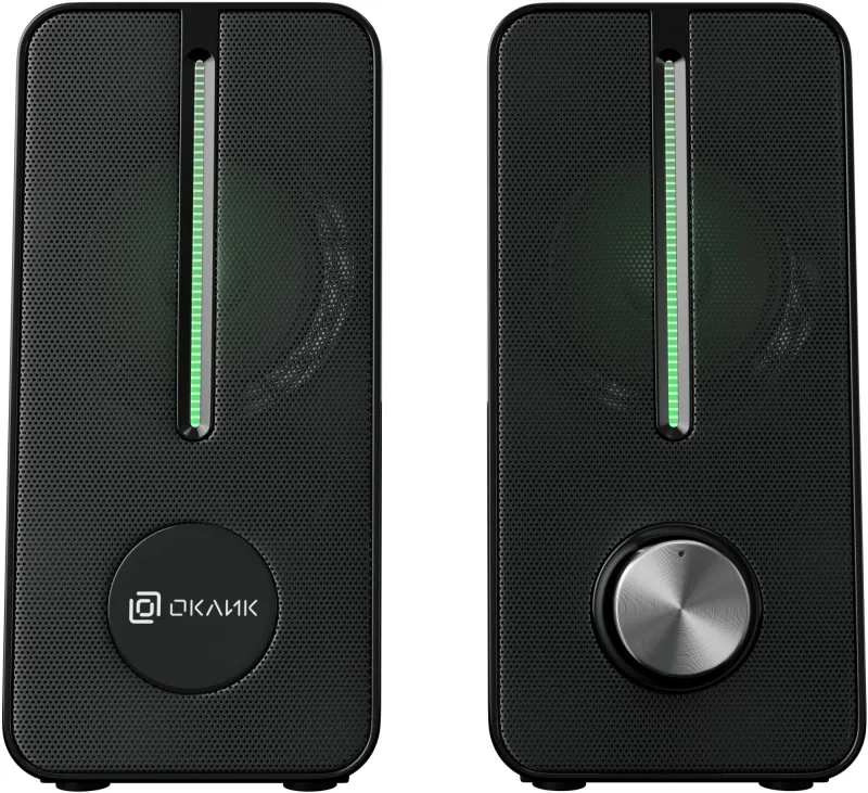 Колонки Оклик OK-120 2.0 черный 6Вт