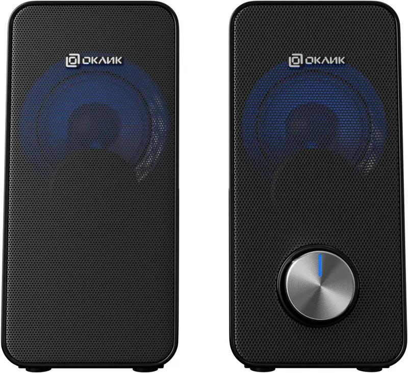 Колонки Оклик OK-122 2.0 черный 6Вт