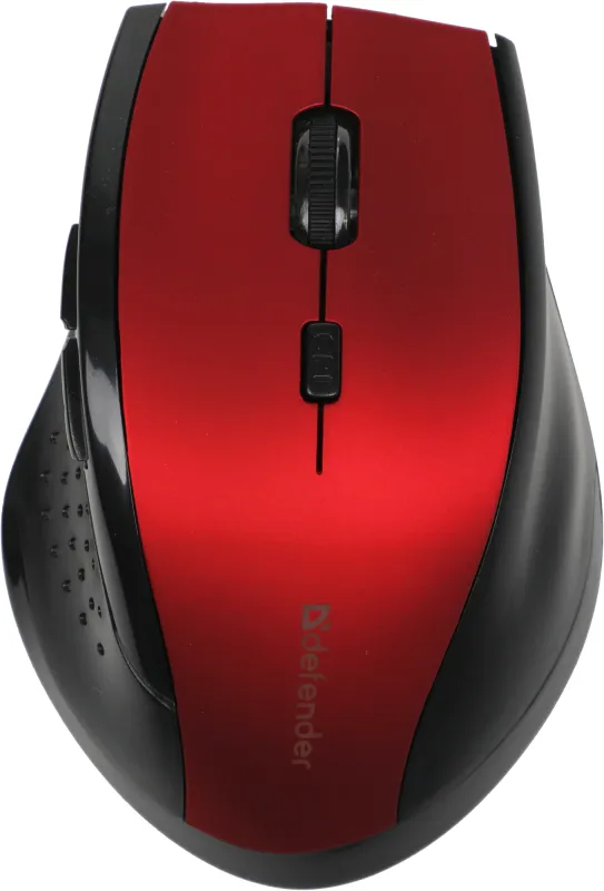 Мышь Defender Accura MM-365 красный оптическая 1600dpi беспров. USB 5but (52367)