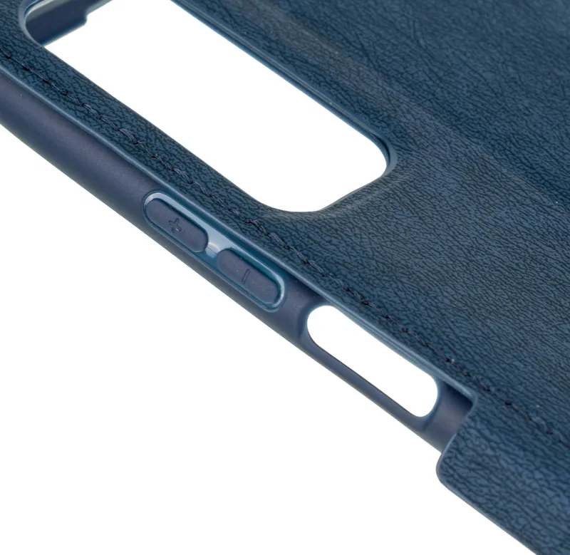 Чехол (флип-кейс) DF для Huawei P Smart (2021) hwFlip-91 синий (DF HWFLIP-91 (BLUE))