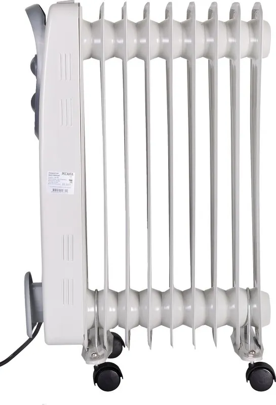 Радиатор масляный Ресанта ОМ-9А 2000Вт белый