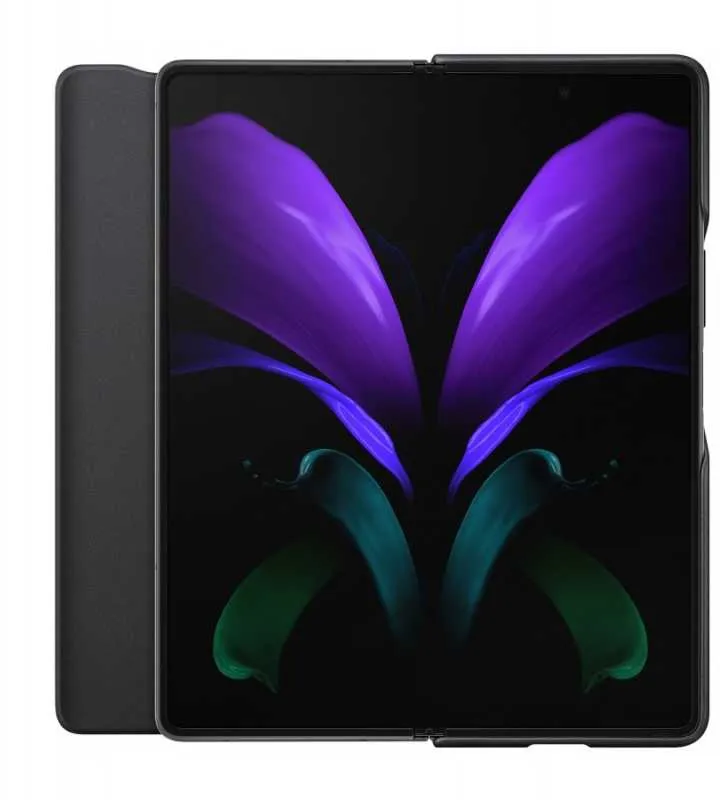 Чехол (клип-кейс) Samsung для Samsung Galaxy Z Fold2 Leather Cover черный (EF-FF916LBEGRU)