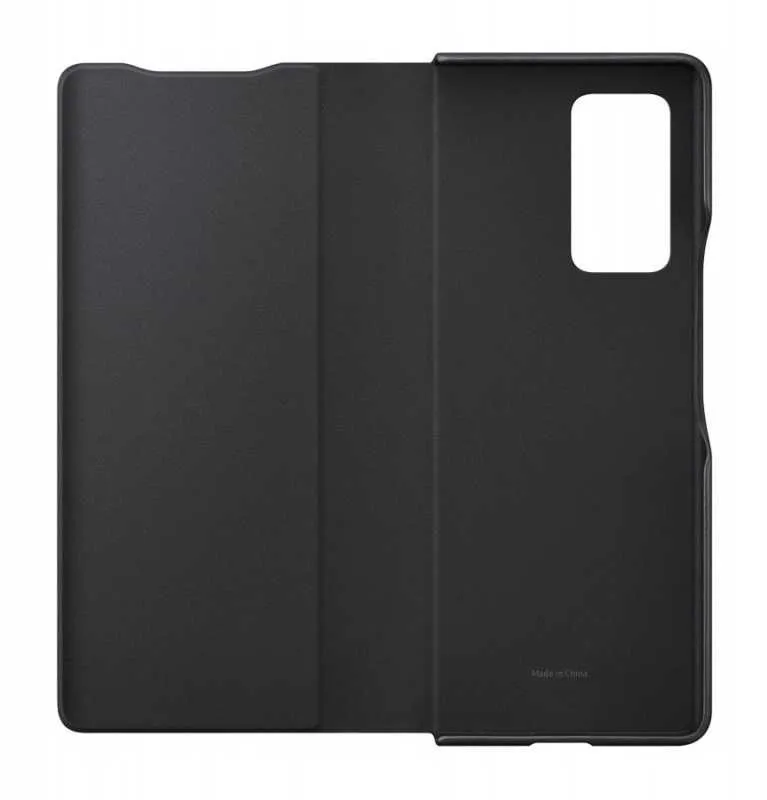 Чехол (клип-кейс) Samsung для Samsung Galaxy Z Fold2 Leather Cover черный (EF-FF916LBEGRU)