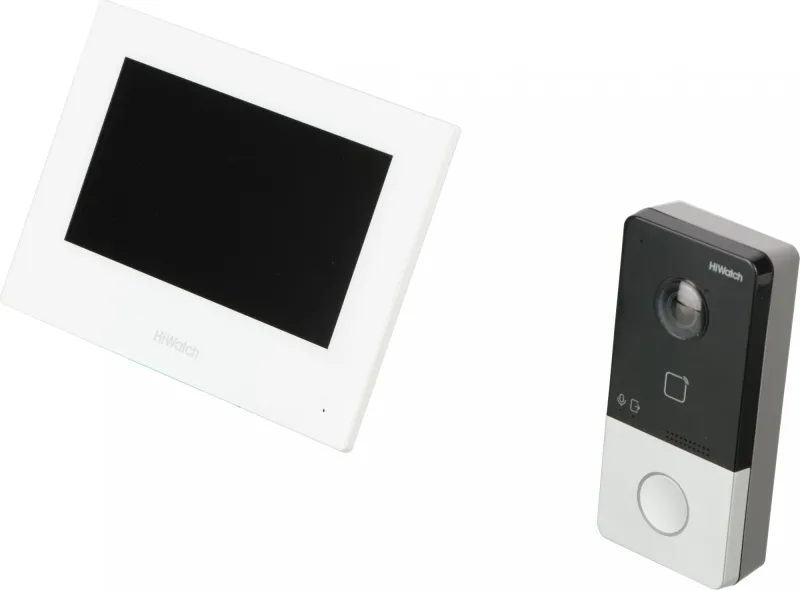 Комплект домофона HiWatch DS-D100IKWF(B) белый