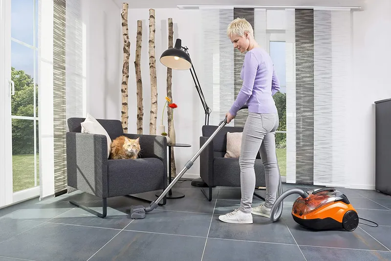 Пылесос Thomas Cycloon Hybrid Family & Friends 1700Вт черный/оранжевый