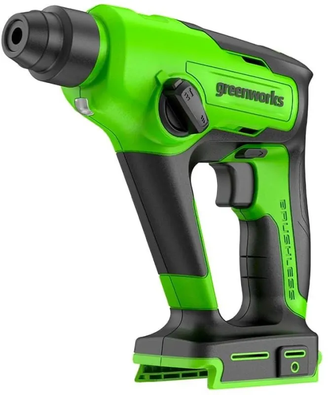 Перфоратор Greenworks GD24SDS1 патрон:SDS-plus уд.:1.2Дж аккум. (кейс в комплекте)
