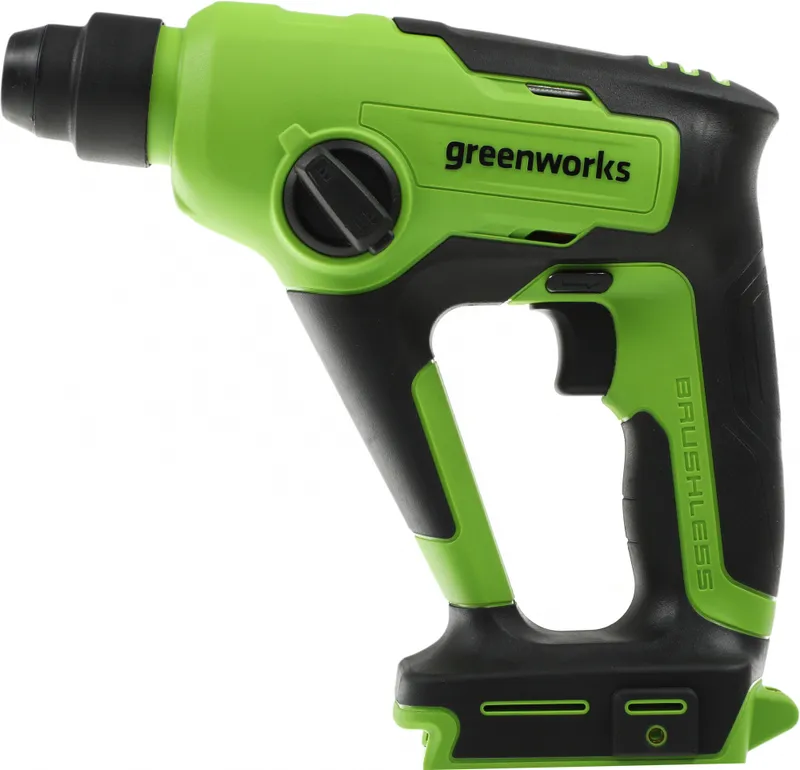 Перфоратор Greenworks GD24SDS1 патрон:SDS-plus уд.:1.2Дж аккум. (кейс в комплекте)