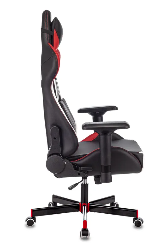 Кресло игровое Zombie VIKING TANK черный/красный/белый эко.кожа с подголов. крестов. металл