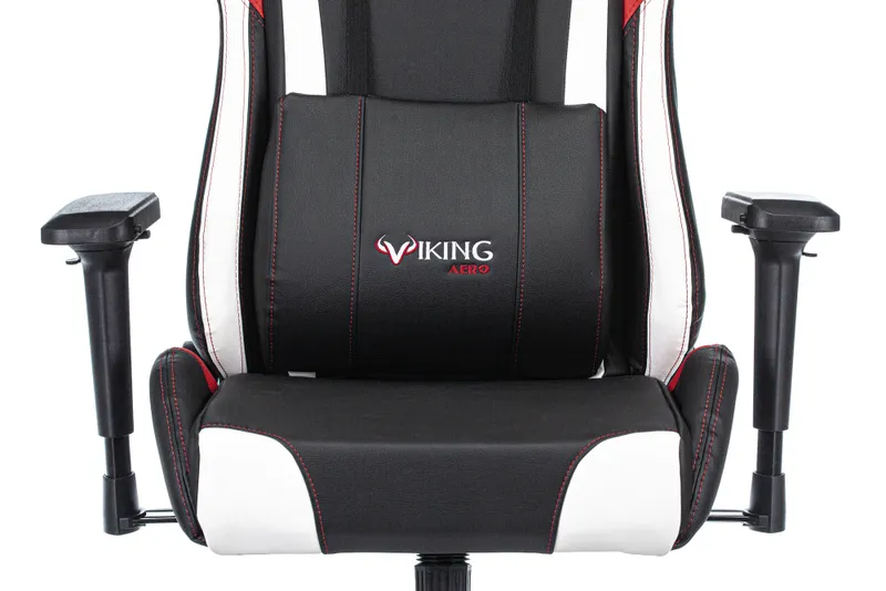 Кресло игровое Zombie VIKING TANK черный/красный/белый эко.кожа с подголов. крестов. металл