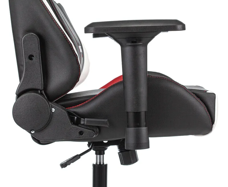 Кресло игровое Zombie VIKING TANK черный/красный/белый эко.кожа с подголов. крестов. металл