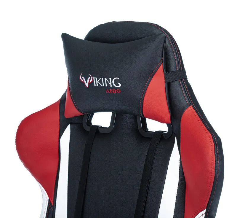 Кресло игровое Zombie VIKING TANK черный/красный/белый эко.кожа с подголов. крестов. металл