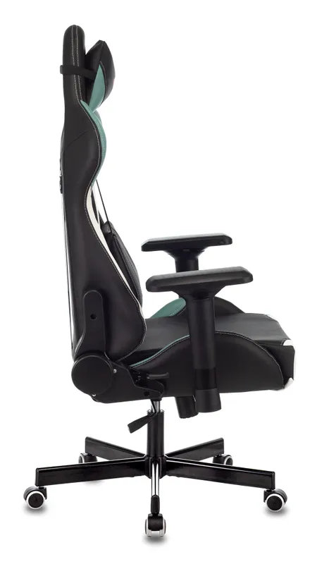 Кресло игровое Zombie VIKING TANK черный/серый/белый эко.кожа с подголов. крестов. металл