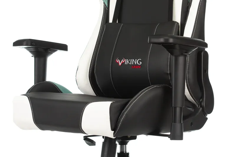 Кресло игровое Zombie VIKING TANK черный/серый/белый эко.кожа с подголов. крестов. металл