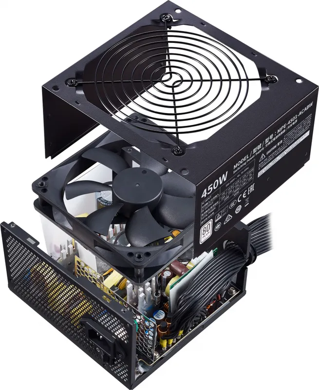 Блок питания Cooler Master MWE White, 450W, ATX, 120mm, 6xSATA, 2xPCI-E(6+2), APFC, 80+ White
