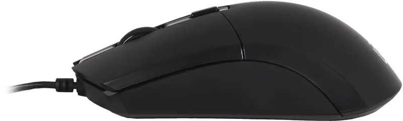 Мышь Оклик 207M черный оптическая (2400dpi) USB (4but)