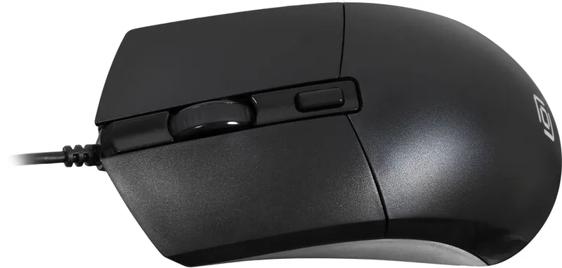 Мышь Оклик 207M черный оптическая (2400dpi) USB (4but)