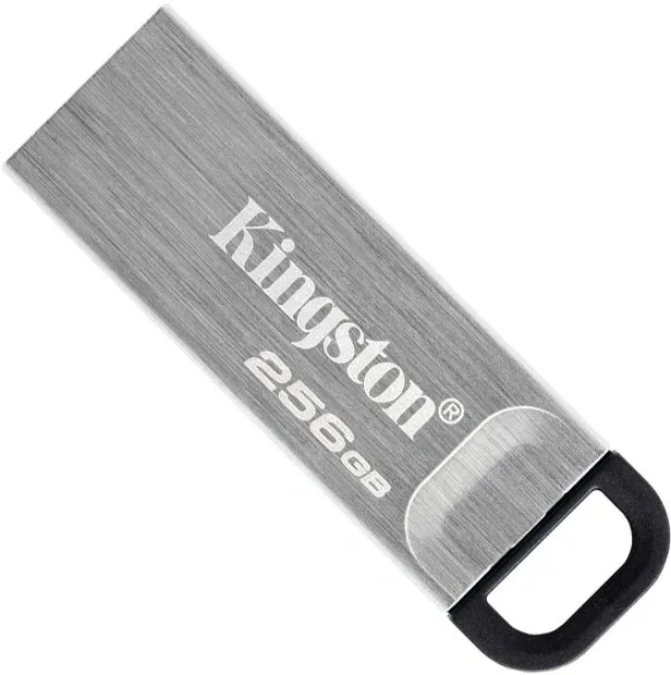 Флеш Диск Kingston 256Gb DataTraveler Kyson DTKN/256GB USB3.1 серебристый/черный