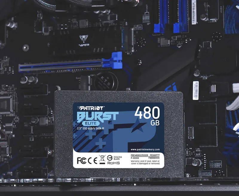 Твердотельный накопитель Patriot BURST ELITE 480GB SATA3 2.5" 450/320 480GB 3D