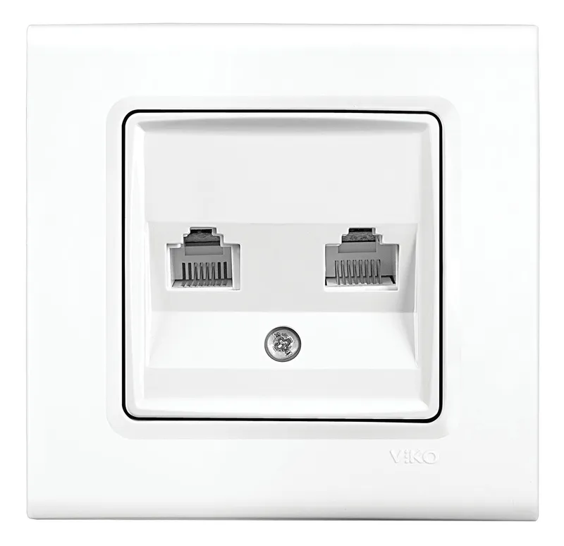 Розетка комп. Panasonic Linnera S 91400079-RU двойн. скрыт. IP20 белый (упак.:1шт)