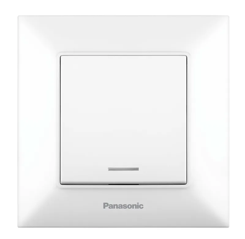 Выключатель Panasonic Arkedia Slim WNTC00442WH-RU скрыт. 1кл. 2хпол. с подсветкой IP20 белый (упак.:1шт)
