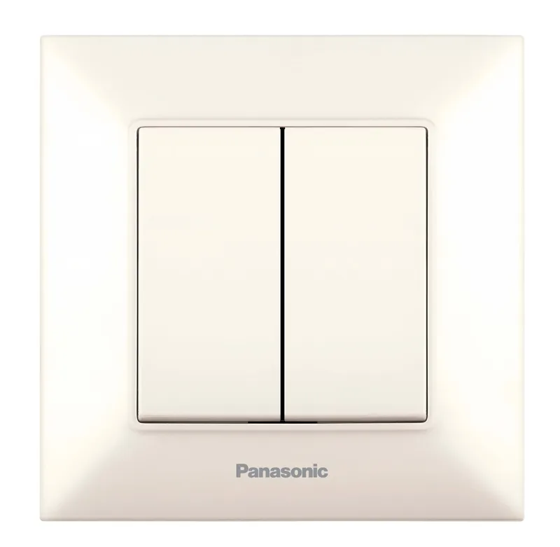 Переключатель Panasonic Arkedia Slim скрыт. 2кл. IP20 бежевый (упак.:1шт) (WNTC00112BG-RU)