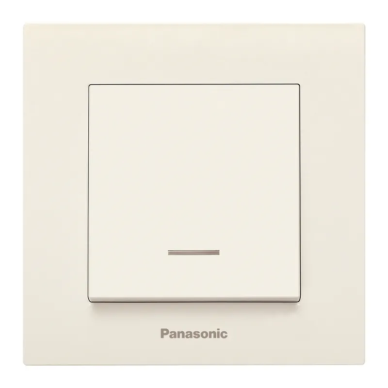 Выключатель Panasonic Karre Plus скрыт. 1кл. с подсветкой IP20 бежевый (упак.:1шт) (WKTC00442BG-RU)