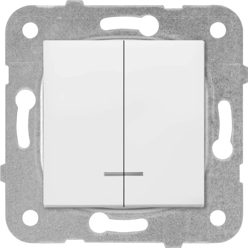 Выключатель Panasonic Karre&Arkedia скрыт. 2кл. с подсветкой IP20 белый (упак.:1шт) (WKTT00102WH-RU)