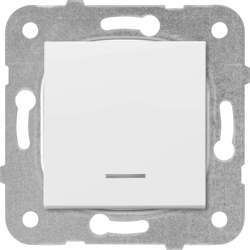 Выключатель Panasonic Karre&Arkedia скрыт. 1кл. с подсветкой IP20 белый (упак.:1шт) (WKTT00172WH-RU)