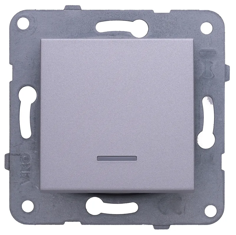 Выключатель Panasonic Karre&Arkedia скрыт. 1кл. с подсветкой IP20 серебро (упак.:1шт) (WKTT00442SL-RU)