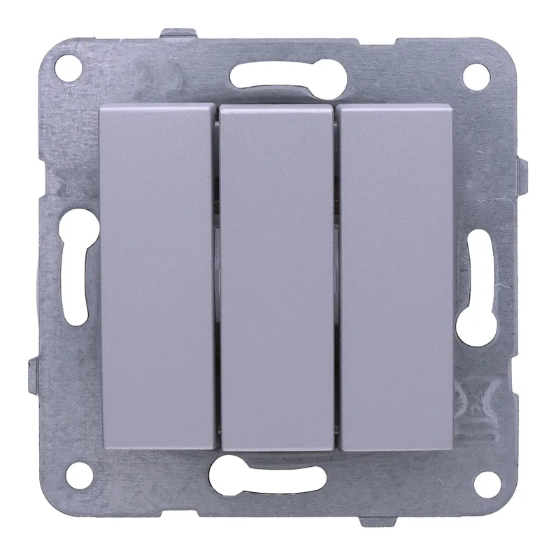 Выключатель Panasonic Karre&Arkedia скрыт. 3кл. IP20 серебро (упак.:1шт) (WKTT00152SL-RU)