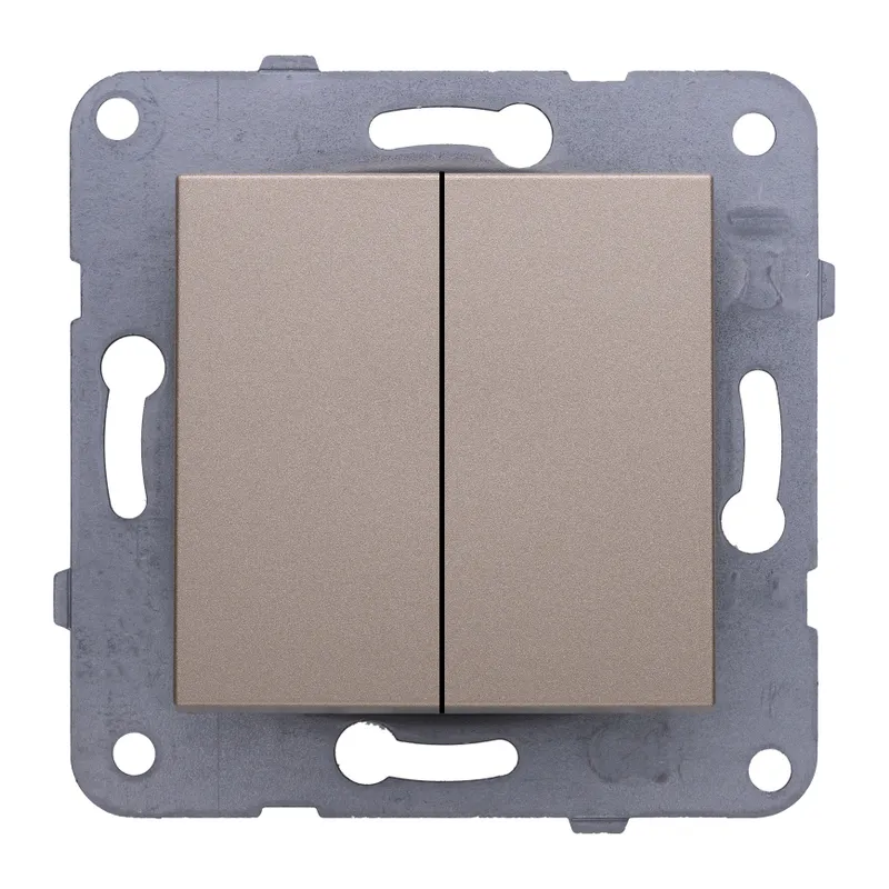 Переключатель Panasonic Karre&Arkedia скрыт. 2кл. IP20 бронза (упак.:1шт) (WKTT00112BR-RU)