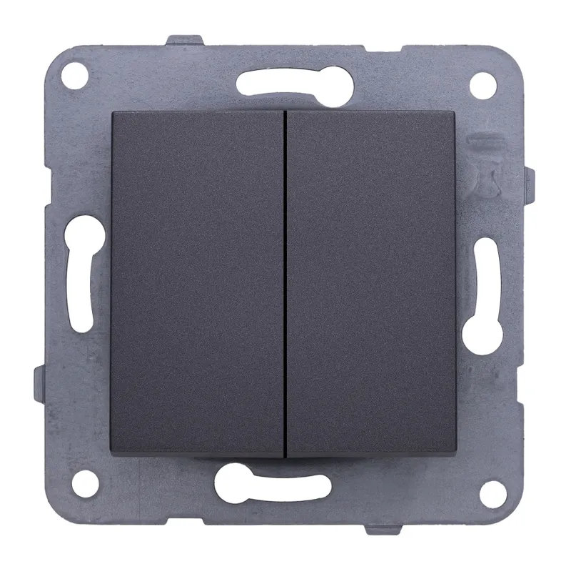 Выключатель Panasonic Karre&Arkedia скрыт. 2кл. IP20 дымчатый (упак.:1шт) (WKTT00092DG-RU)