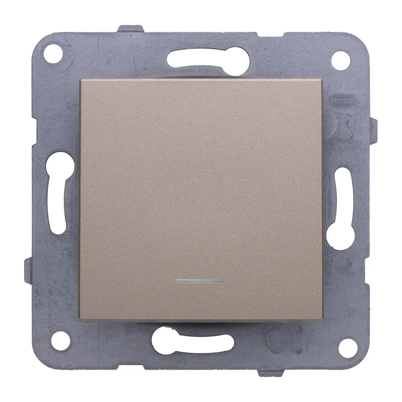 Выключатель Panasonic Karre&Arkedia скрыт. 1кл. с подсветкой IP20 бронза (упак.:1шт) (WKTT00022BR-RU)
